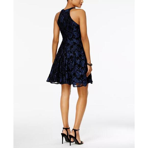 Nightway Glitter-Lace Keyhole Halter Dress - NWOT (New)‎ - Picture 2 of 7